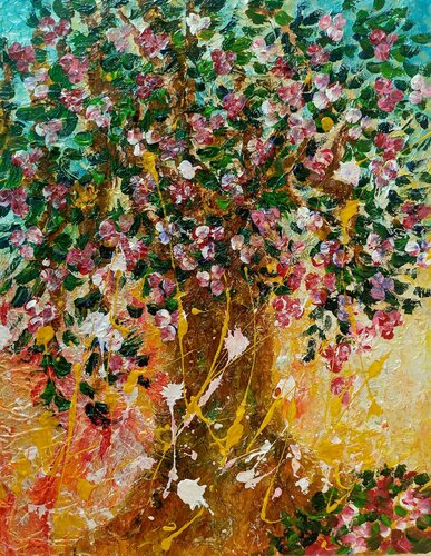 AUPRÈS DE MON ARBRE von Christiane Guerry, Malerei kaufen auf Singulart