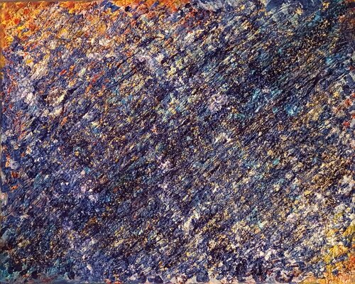 NUANCES BLEUES di Christiane Guerry, Pittura in vendita su Singulart