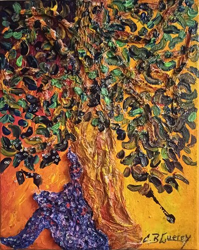 MON ARBRE BIJOUX von Christiane Guerry, Malerei kaufen auf Singulart