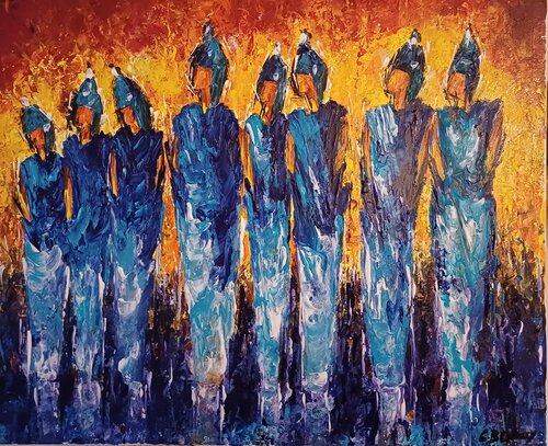 STONE van Christiane Guerry, Schilderij te koop op Singulart