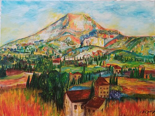 SAINTE VICTOIRE von Christiane Guerry, Malerei kaufen auf Singulart