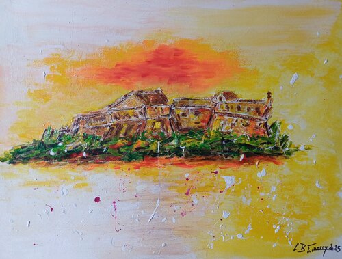 FORT CARRE ANTIBES de Christiane Guerry, Pintura a la venta en Singulart