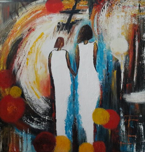 LE COUPLE von Christiane Guerry, Malerei kaufen auf Singulart