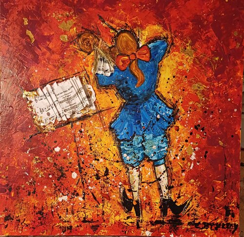 MOZART ENFANT par Christiane Guerry, Peinture en vente sur Singulart