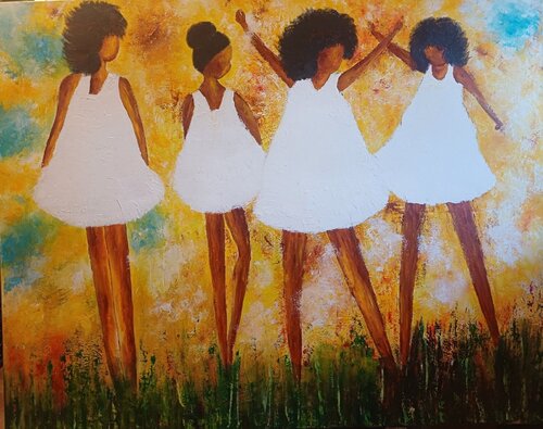 LES PETITES FILLES de Christiane Guerry, Pintura a la venta en Singulart