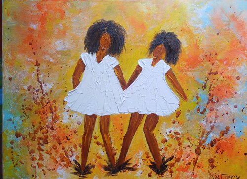 THE GIRLS by Christiane Guerry, Painting for Sale on Singulart