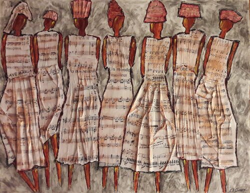 Sur un air de musique van Christiane Guerry, Werk op papier te koop op Singulart