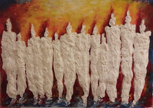 TOUS ENSEMBLE 2020 von Christiane Guerry, Werk auf Papier kaufen auf Singulart