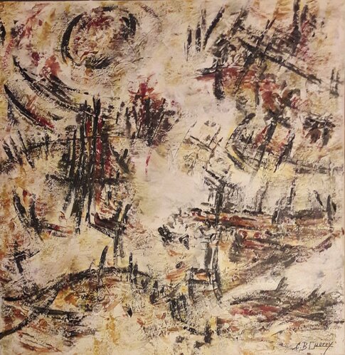 SUR UN AIR DE ... van Christiane Guerry, Schilderij te koop op Singulart