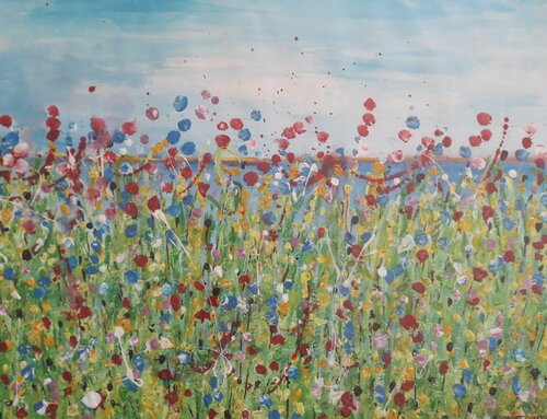 LA OU COMMENCE LE REVE di Christiane Guerry, Opera su carta in vendita su Singulart