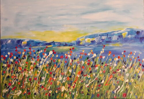 LA OU COMMENCE LE REVE II von Christiane Guerry, Malerei kaufen auf Singulart