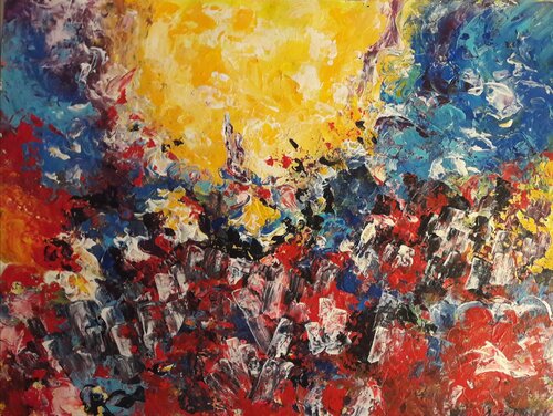 CHEMIN DE LIBERTE van Christiane Guerry, Werk op papier te koop op Singulart