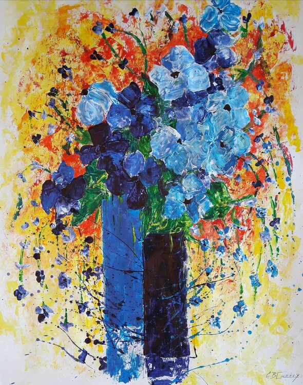 LES FLEURS BLEUES Christiane Guerry