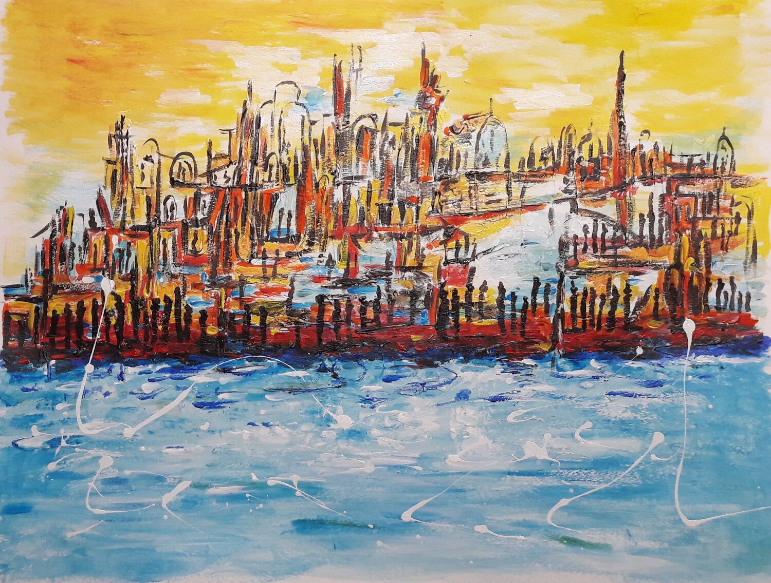 LANDSCAPE IN BLUE AND IN RED Christiane Guerry