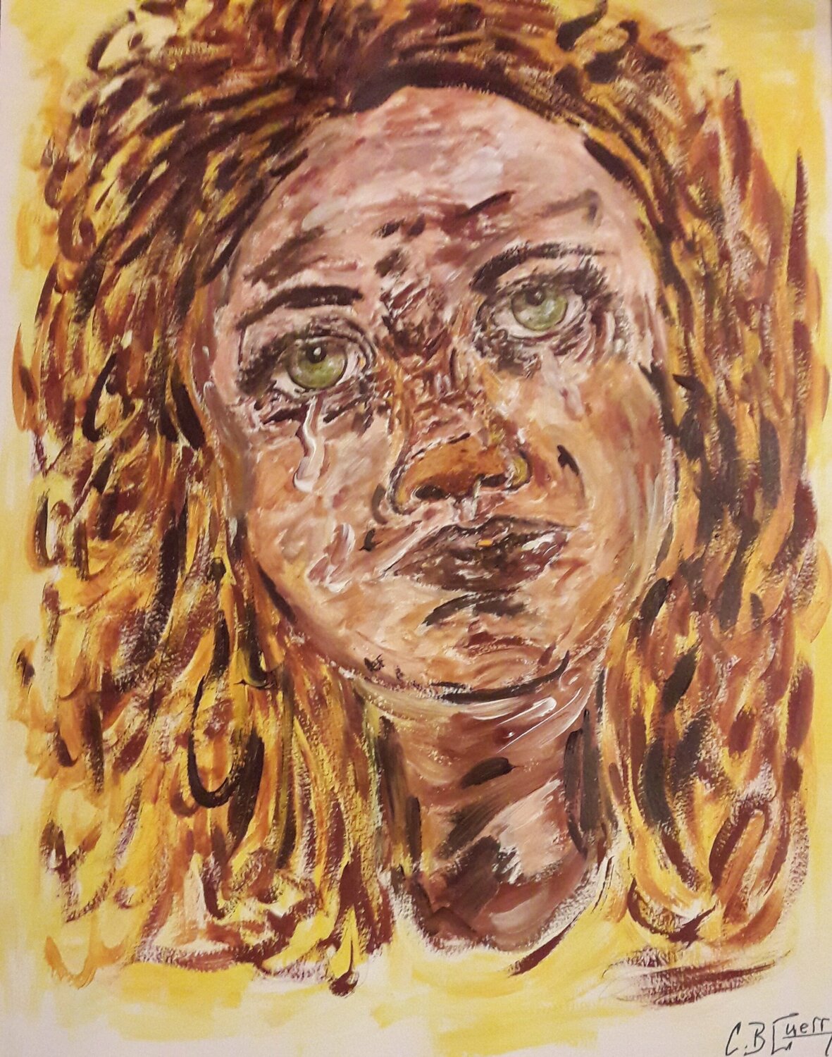 PETITE FILLE TRISTE Christiane Guerry