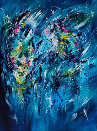 Mouvement de l'univers van ÂME SAUVAGE, Schilderij te koop op Singulart