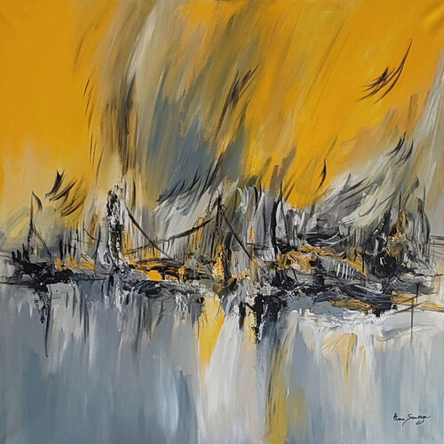 Rayons solaires van ÂME SAUVAGE, Schilderij te koop op Singulart