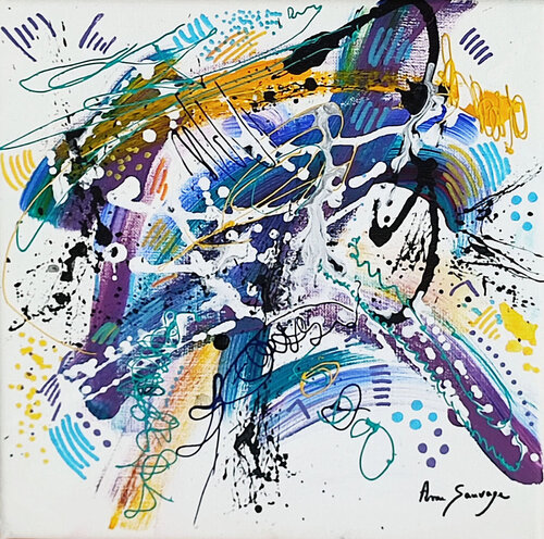 Blue van ÂME SAUVAGE, Schilderij te koop op Singulart