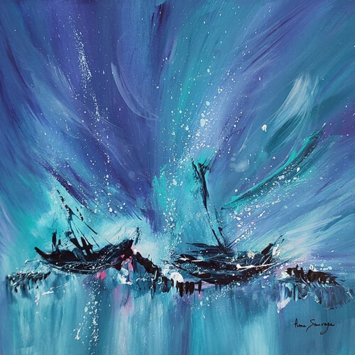 Bateaux du rêveur van ÂME SAUVAGE, Schilderij te koop op Singulart