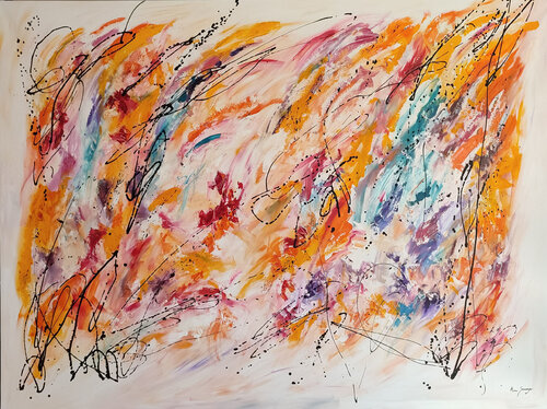 Dynamic colors van ÂME SAUVAGE, Schilderij te koop op Singulart