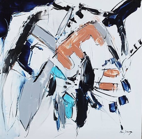 Méli-Mélo - tableau minimaliste abstrait by ÂME SAUVAGE, Other Media for Sale on Singulart
