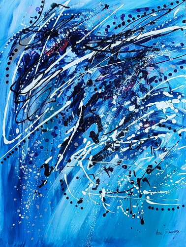 Combat de l'eau van ÂME SAUVAGE, Schilderij te koop op Singulart
