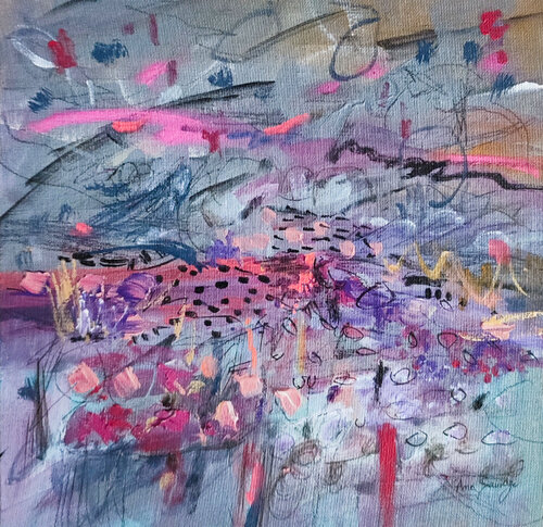 Tumulte au pays des roses van ÂME SAUVAGE, Schilderij te koop op Singulart