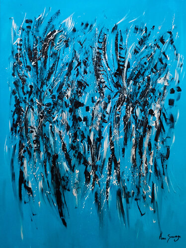Ombres du ciel (monochrome) by ÂME SAUVAGE, Painting for Sale on Singulart