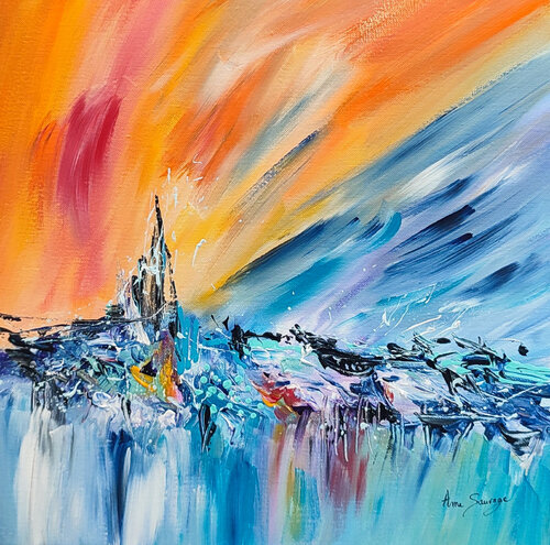 La cathédrale de lumière by ÂME SAUVAGE, Painting for Sale on Singulart