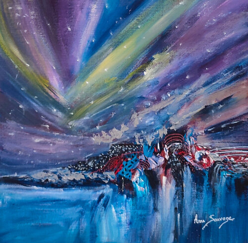 Pluie étoilée par ÂME SAUVAGE, Peinture en vente sur Singulart