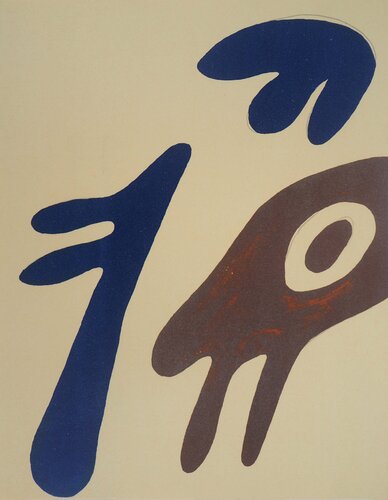 Tête, torse et nombril sur table, Lithographie originale by Jean Arp, Print for Sale on Singulart
