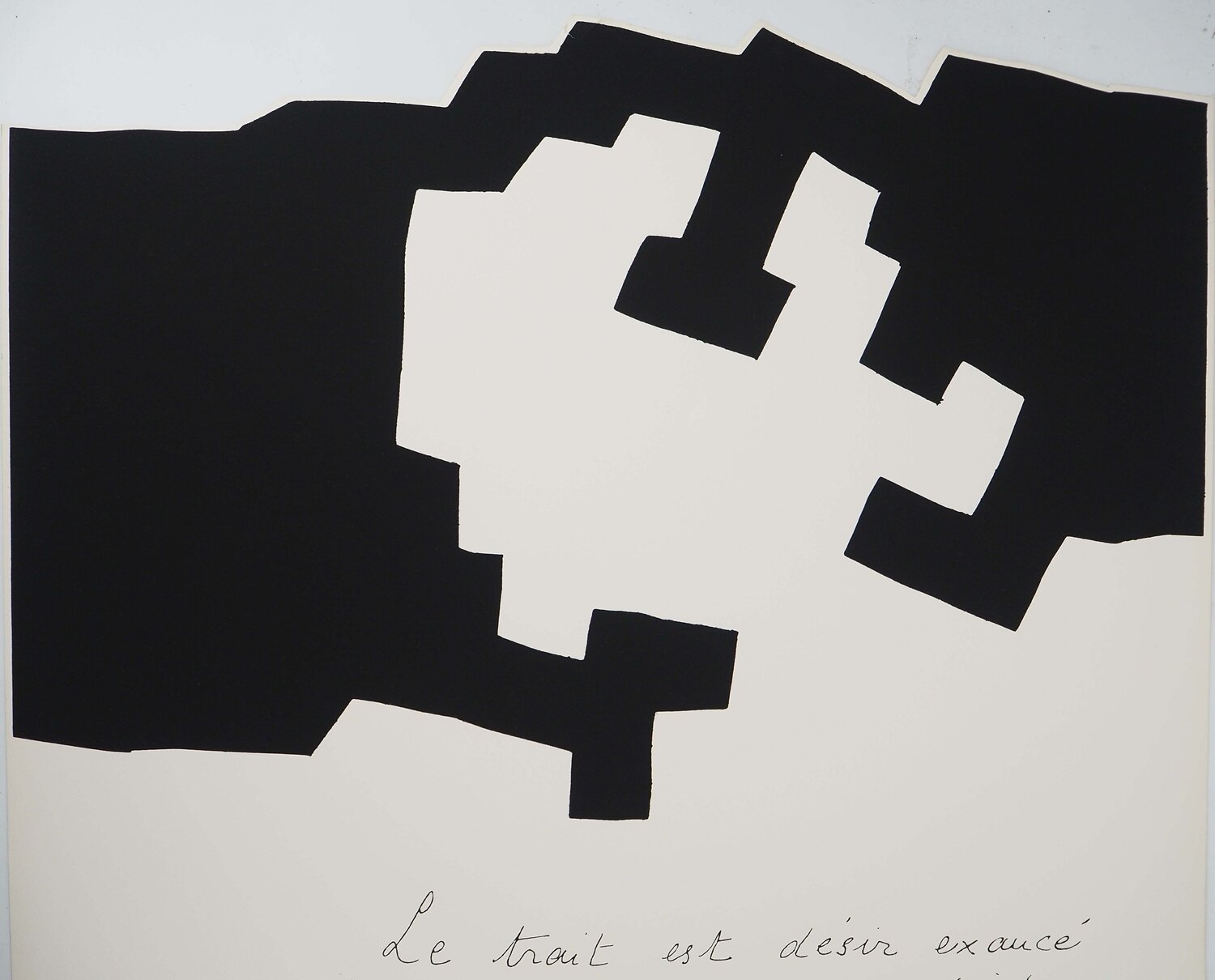 Placard, le trait est désir exaucé Eduardo Chillida Afdruk te koop