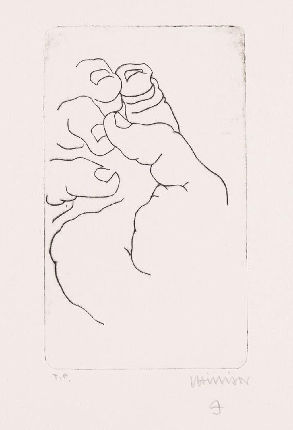 Untitled (Hands) Eduardo Chillida Print for sale
