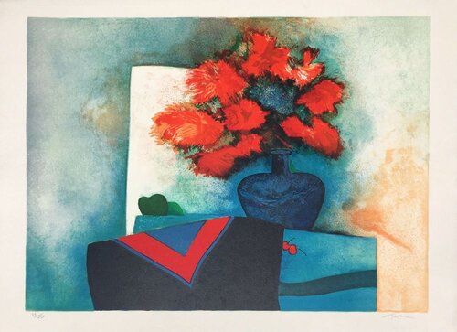 Fruits aux tokyas rouges di Claude Gaveau, Stampa in vendita su Singulart