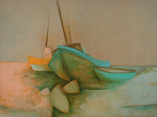 Low tide by Claude Gaveau, Print for Sale on Singulart