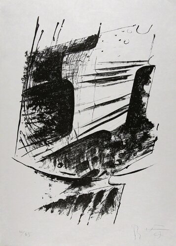 Untitled Abstract Expressionist Composition by Bernhard Heiliger, Print for Sale on Singulart