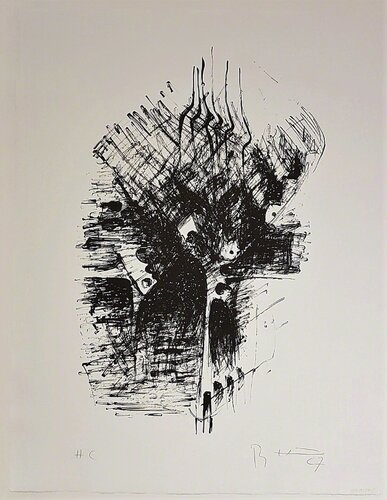Untitled Gestural Abstraction by Bernhard Heiliger, Print for Sale on Singulart