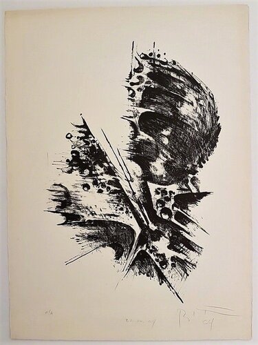 Untitled Gestural Abstraction by Bernhard Heiliger, Print for Sale on Singulart
