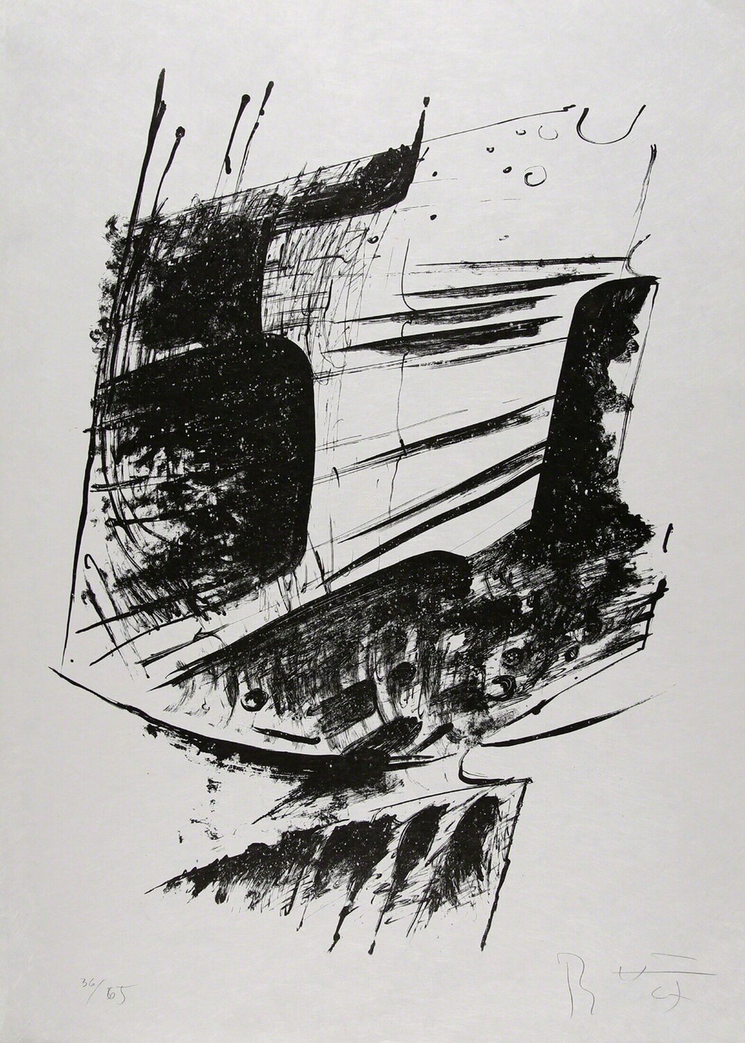 Untitled Abstract Expressionist Composition Bernhard Heiliger
