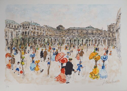 Promenade d'autrefois   par Urbain Huchet, Édition en vente sur Singulart