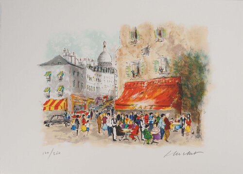 Café de Montmartre  by Urbain Huchet, 版画 for Sale on Singulart