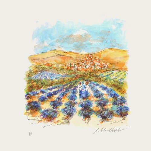Champ de lavande dans le midi by Urbain Huchet, Print for Sale on Singulart