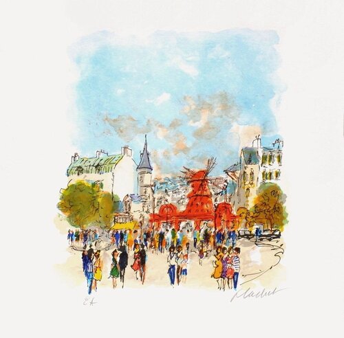 Paris, le Moulin Rouge IV by Urbain Huchet, Print for Sale on Singulart