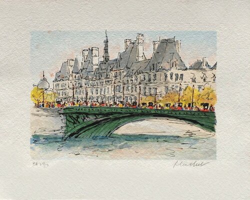 Paris, l'Hôtel de Ville by Urbain Huchet, Print for Sale on Singulart