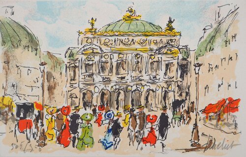 L'arrivée à l'Opéra Garnier by Urbain Huchet, Print for Sale on Singulart