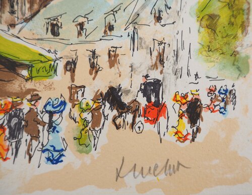 Paris, Les Deux Magots à Saint Germain des Prés von Urbain Huchet, Druck kaufen auf Singulart