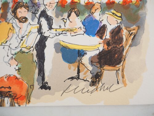 Montmartre, Place du Tertre et Sacré Coeur by Urbain Huchet, 인쇄 for Sale on Singulart