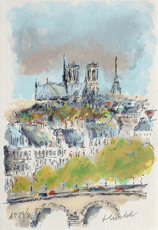 Paris, Panorama sur Notre Dame Urbain Huchet