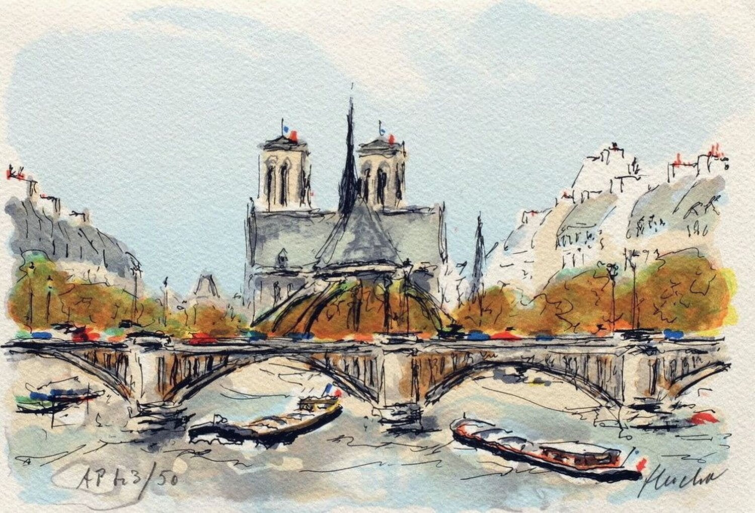 Paris, l'abside de Notre Dame Urbain Huchet