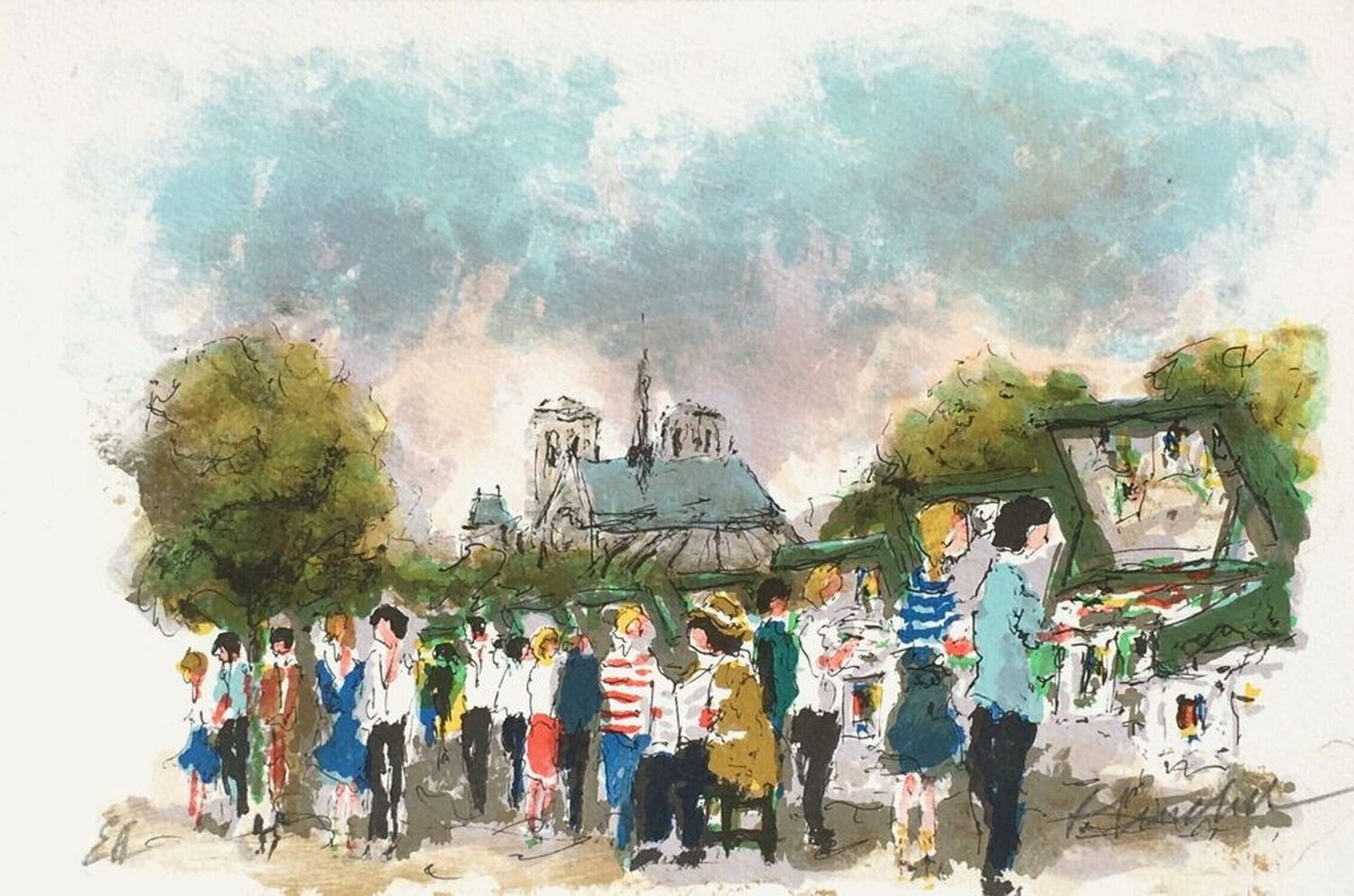 Paris, Les bouquinistes Urbain Huchet